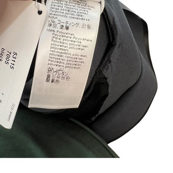 Wolford Vegan‎ Dress Shift Short Sleeve Faux Leather Black Size 40 US 10 - Picture 15 of 15